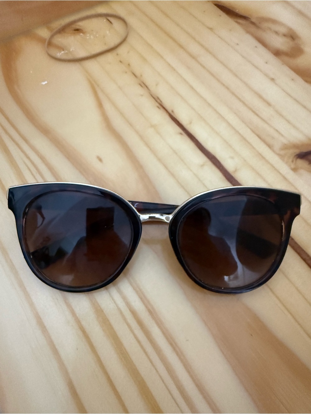 Tahari Black Frame Sunglasses with Brown Lenses - Women